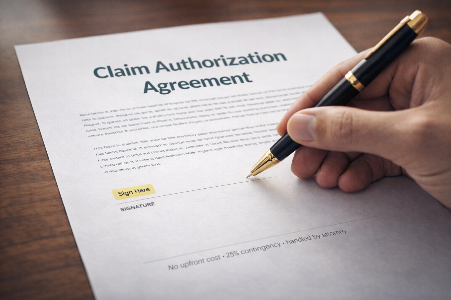 Claim Authorization Agreement